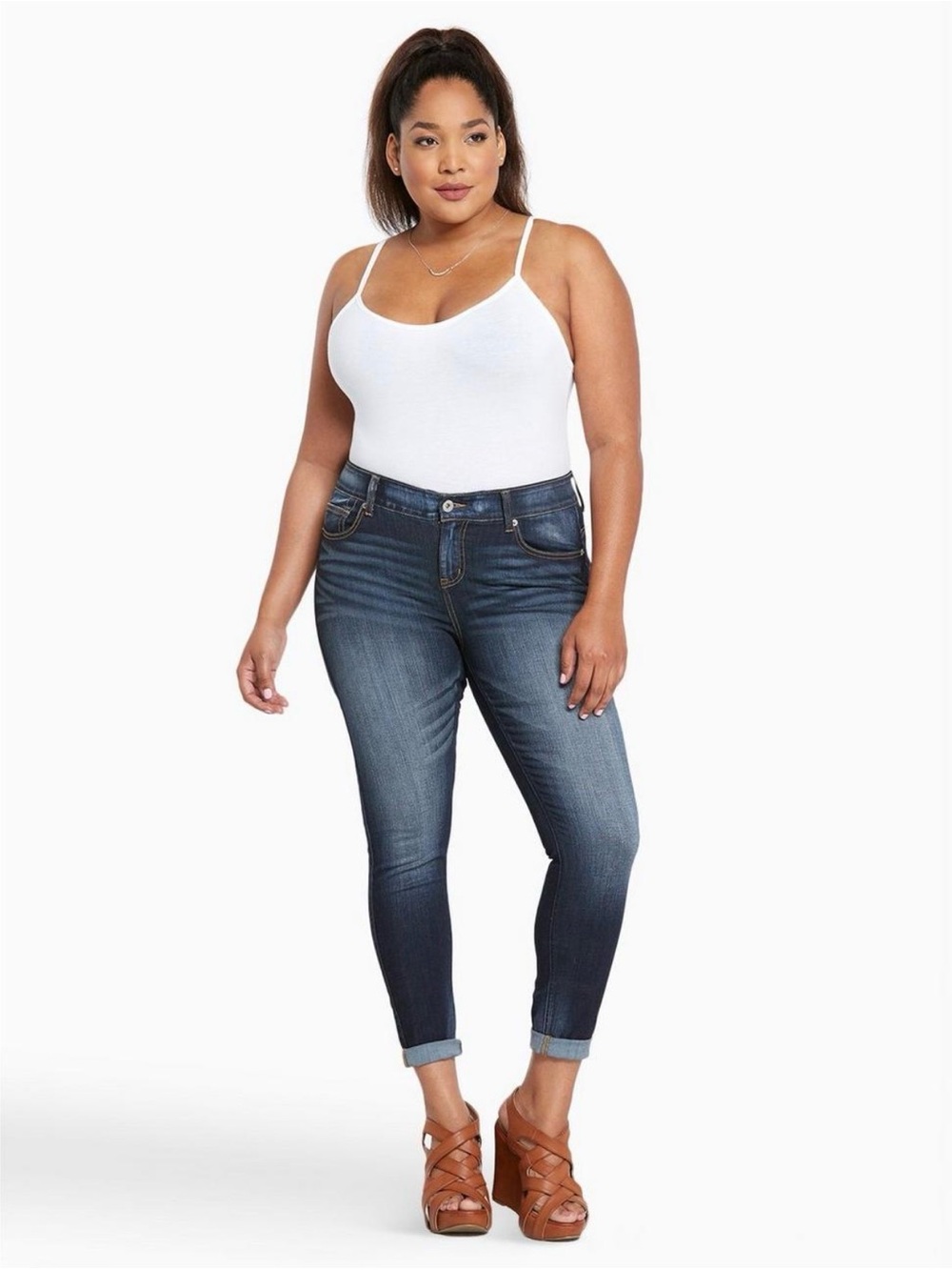 Torrid Bombshell Skinny Premium Stretch Jeans Heartthrob 18R NWT!